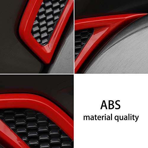 Image of Voodonala for Jeep JL Air Conditioner Outlet Vent Trim for 2018 2019 Jeep JL Wrangler Unlimited Red 2PCS
