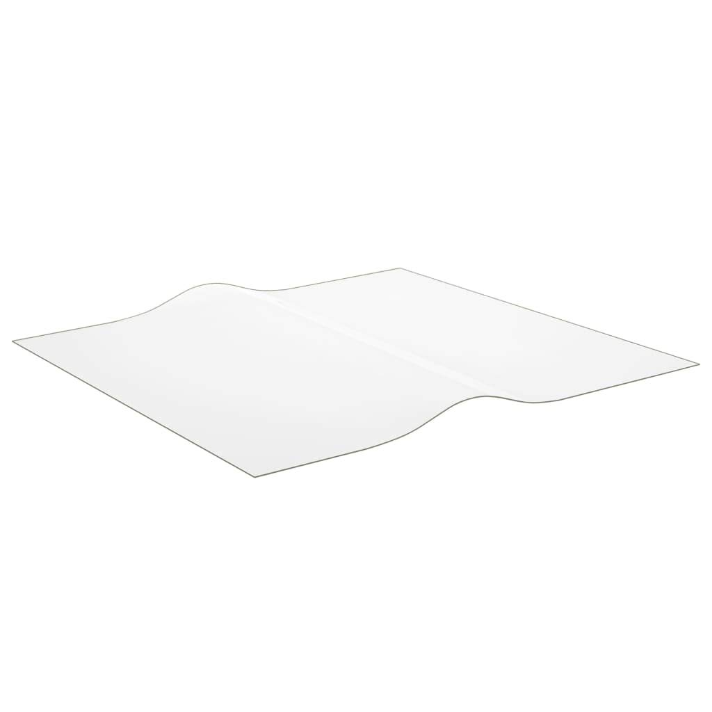 Folia na stół, matowa PCW, 1,6 mm, kwadratowa, 90 x 90 cm, wodoszczelna, odporna na zarysowania, łatwa w pielęgnacji, do jadalni, salonu, biura, stabilna i nadająca się do przycięcia, jako
