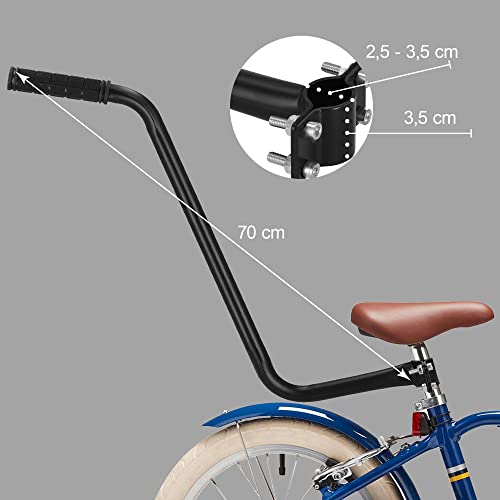 SPRINGOS Fahrrad Schubstange Haltestange für Kinder- und Laufräder 60 cm