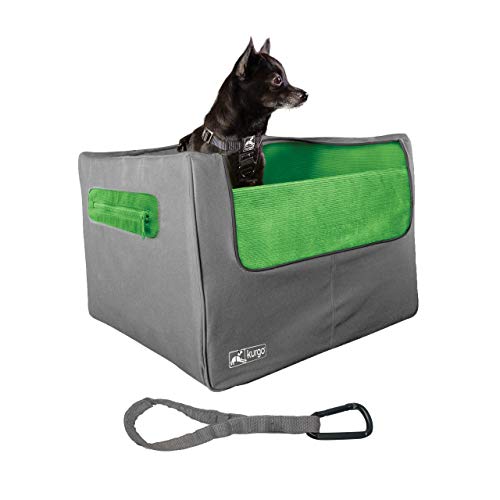 Kurgo Dog Carrier Backpack for Small Pets - Hands-Free Pet Travel Backpack - Armorsole Base - Convertible Backpack to Carrier - Rugged Pet Backpack - Grass Green/Charcoal