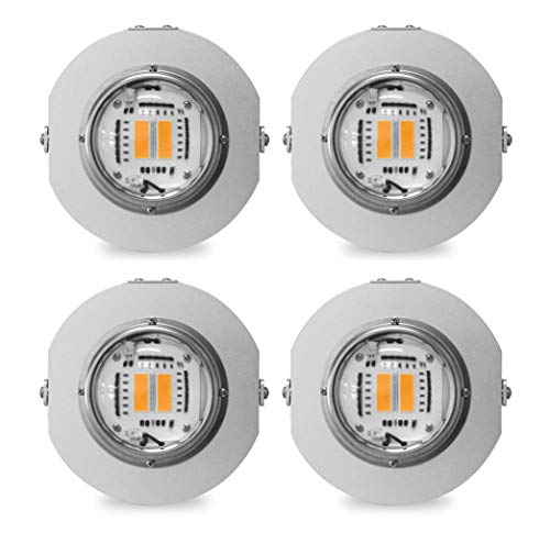 Pack de 4 LED hortícolas El Spot 110W con espectro WhiteRay y FlowerBoost, ideal para el cultivo indoor/horticultura de interior y la hidroponía.