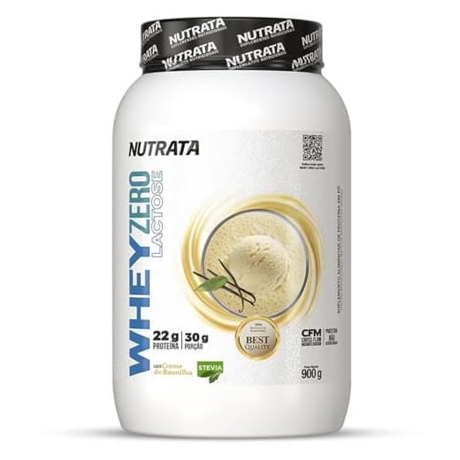 Whey Zero Lactose - 900g Baunilha - Nutrata
