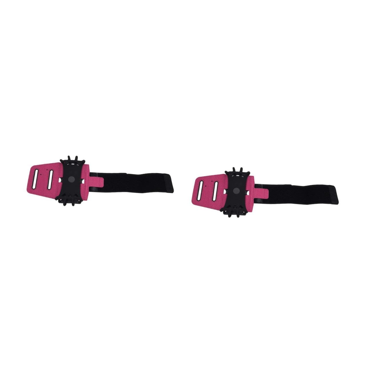 2 Pezzi Supporto per Braccio Cellulare Rotazione 180° Rosa, Cinturino Regolabile per Corsa e Sport All’Aperto, Porta Cellulare Foro Cuffie e Ricarica, Fascia Braccio Running