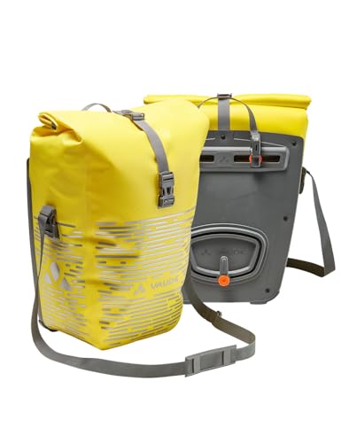 VAUDE Aqua Back Luminum II Reflective Bicycle Panniers - Canary
