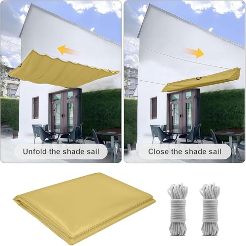 Voile d'ombrage protection UV solaire indéchirable bâche de jardin avec œillets