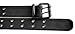 Double Grommet Belt, Unisex Double Hole Canvas Belts for Men and Belts for Women, Double Prong Durable Eyelet Belt - Black Large
