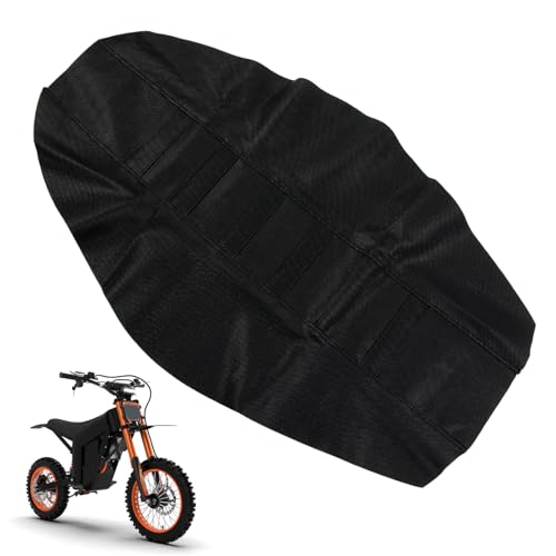 pquezada Non-Slip Thickened Seat Cover Black Compatible with Tuttio Soleil 01 Tutto Electric Dirt Bike Waterproof Widened Soft Electric Motorcycle Cushion Seat Cover with Slip-Resistant Stripes