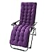 Lpimbgr Matelas Coussin pour Bain de Soleil Chaise Longue,Coussin de Chaise Longue Bain de Soleil, Coussin Chaise Longue Jardin Extérieur Doux Pliable,160 * 48 * 8 cm (Violet)