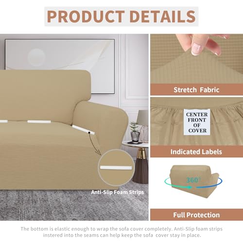 Image of Easy-Going 100% Waterproof Oversized Loveseat Cover, Couch Cover for Sofa
