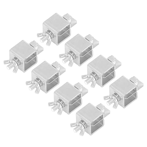 Leapiture 8Pcs Silver Color Butt Welding Clamp Aluminum Alloy Auto Body Panel Clamp Welding Butterflies Clamp Kit Sturdy Stable for Welds