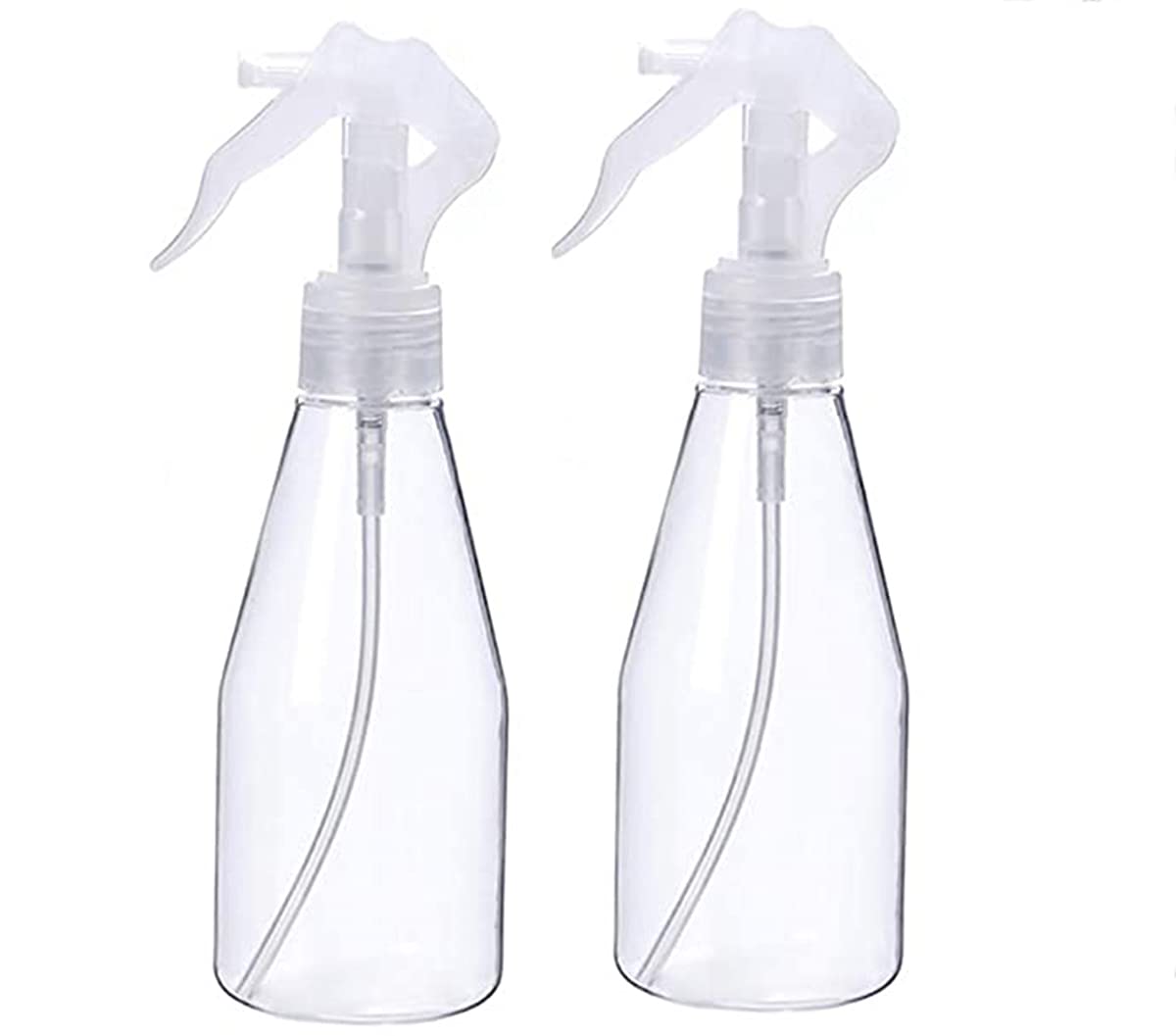 KASTWAVE Clear Plastic Spray Bottles, Misting Spray Bottle, Misting Bottle, Clear Iron Spray Bottle, Leak-proof Water Spray Bottle Hair Sprayer Empty Spray Bottles 2PCS 200ml