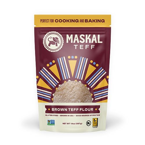 Maskal Teff Brown Teff Flour, 14 Ounce