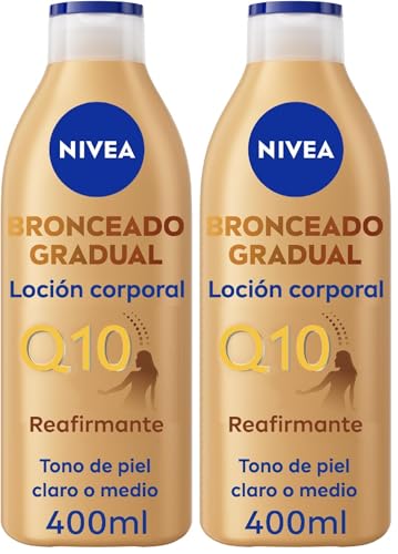 Q10+ Reafirmante + Autobronceadora Lociã³N Corporal 400 Ml (Lot de 2)