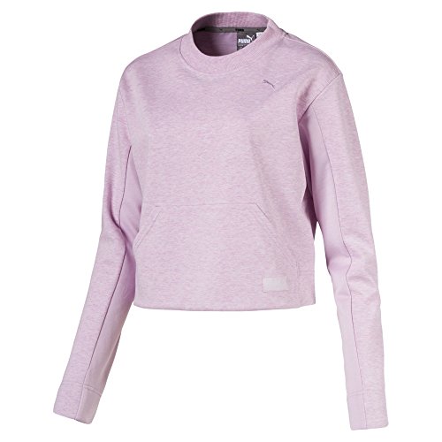 Preisvergleich Produktbild PUMA Damen Fusion Cropped Crew Sweatshirt, Winsome Orchid Heather, L