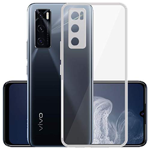 Image of Amazon Brand - Solimo Anti Dust Plug Mobile Cover (Soft & Flexible Back case), for Vivo V20 SE (Transparent)