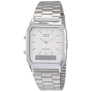 Casio – Reloj Hombre – AQ230A7D, Plata, Core, plateado, Núcleo