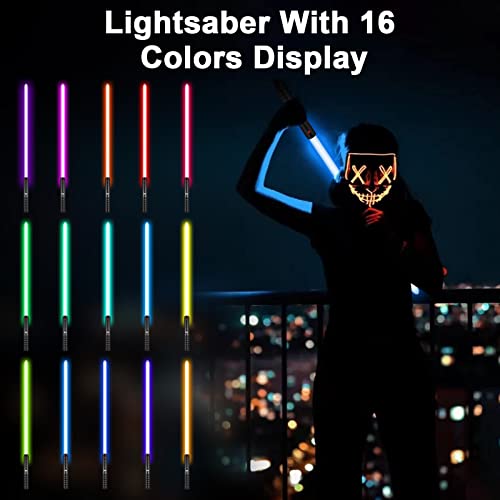 Cvcbser Fx Dueling Lightsaber Rgb 16 Colors Changeable Premium Aluminium Alloy Hilt Light Saber With 12 Mode Sound Force Lightsaber Toys (Black) #TOP4