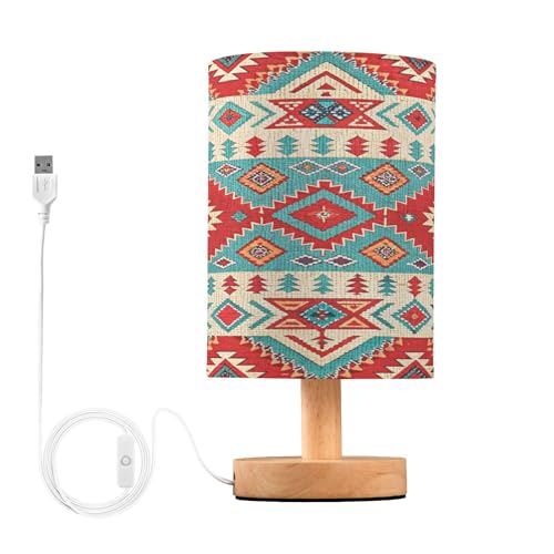 Conveniente Deisgn: la lampada da comodino con porte di ricarica USB C, plug and play, dispone di un interruttore a pulsante di estremità corta per un facile controllo. La base in legno antiscivolo garantisce un posizionamento stabile ovunque ne abbiate bisogno