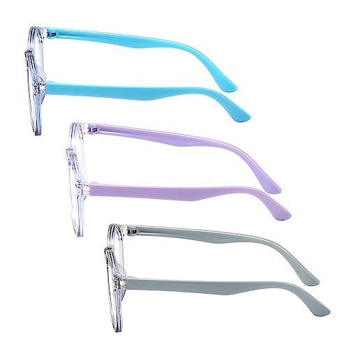 Image of Kids Blue Light Blocking Glasses 3 Pack Kids Computer Reading Blue Light Blocking Glasses for Boys Girls Age 3-11