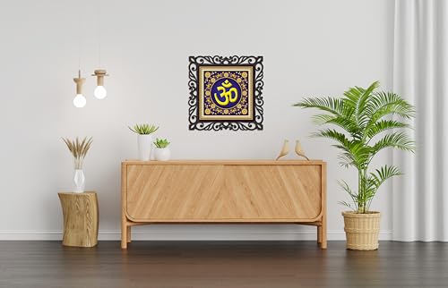 Image of Casa Rica om painting photo frame wall hanging home decoration for wall, living /bed room, lobby(12inch x12inch) (DAS 031) mdf laser cut