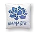 Namaste poduszka joga poduszka dekoracyjna studio joga dekoracja zen wystrój duchowy kwiat lotosu poduszka joga nauczyciel prezent dla niej medytacja dekoracja