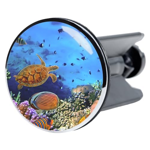 Sanilo Waschbeckenstöpsel Ocean, schöner Stöpsel für das Waschbecken, universal mit Motiv