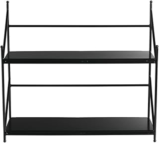 HUBERTÂ® Expressly Black Metal Countertop 2-Shelf Display - 16 3/4