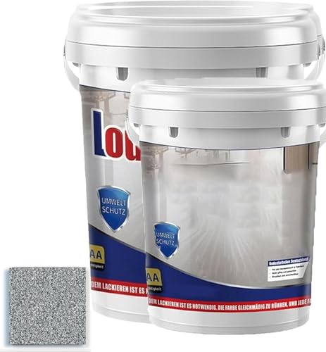 Epoxy Sand Floor Paint, Epoxy Colored Sand Floor Paint, Forest Epoxys Floors Paints, Epoxys Gloss Marble Effect Floors Coating 5 Gal (Dark gray-1kg)
