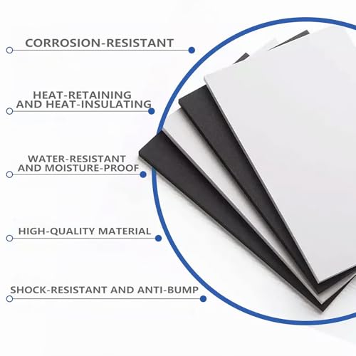 LANZLC Schaumstoff, Roll Eva Foam, Schaumstoffplatte, Schaumstoff Zuschnitt, Schaumstoffmatte 35cm x 160cm Moosgummi Platten, Schaumgummi für Cosplay Kostüm, Basteln, DIY Projekte (Dicke 2mm Schwarz)