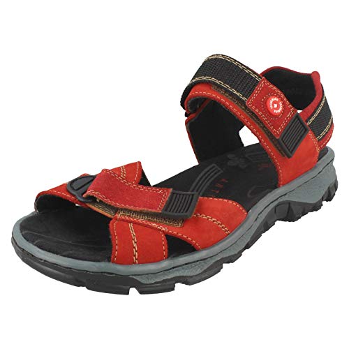 Rieker Dam Sandal, Rot Fire Rosso 33, 39 EU