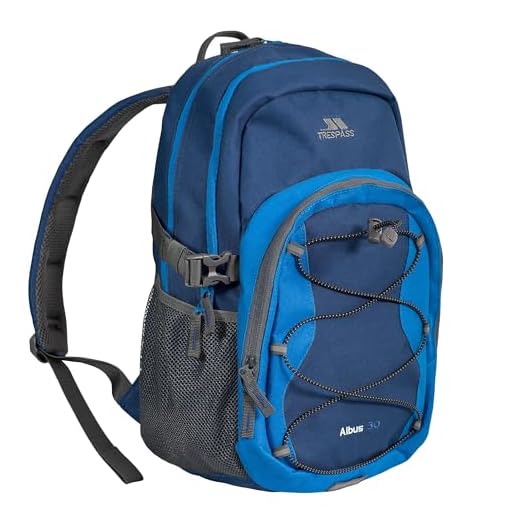 Trespass Albus-ryggsäck, 30 liter Elektriskt blå 30 Litre