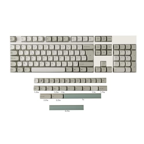 Touches PBT AZERTY Style Mac YMDK 133 MA Profile pour Clavier Mécanique Durable