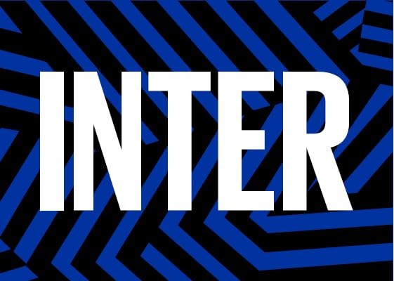 Bandera Inter 70 x 50 cm textil con acabado geométrico premium y wormark central de alta definición