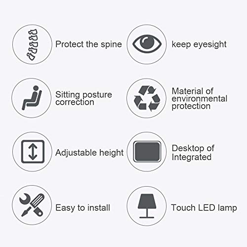 Cantonape Kids Desk And Chair Set, Height Adjustable Children School Study Desk With Tilt Desktop, Bookstand, Led Lamp, Metal Hook And Storage Drawer For Boys Girls, (Blue) #TOP7