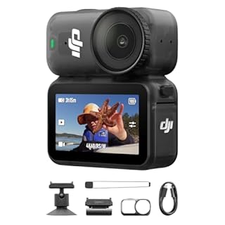 DJI Osmo Nano Standard Combo (128GB) - Small 4K/60fps Vlogging Camera with a 1/1.3″ Sensor, 143° Wide FOV Video, 200-Min Recording, Swift Content Transfer, Magnetic POV Cam 4K for Sports, Vlog