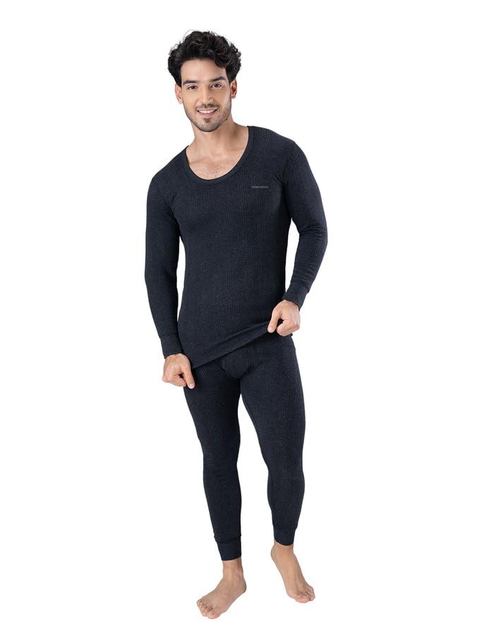 Men's Thermal wear Set for Men| Warm & Comfortable Thermals Set for Man | Top & Bottom Body Warmer Combo for Men | Premium Lux Thermal Winter Undershirt and Lower Combo for Mens
