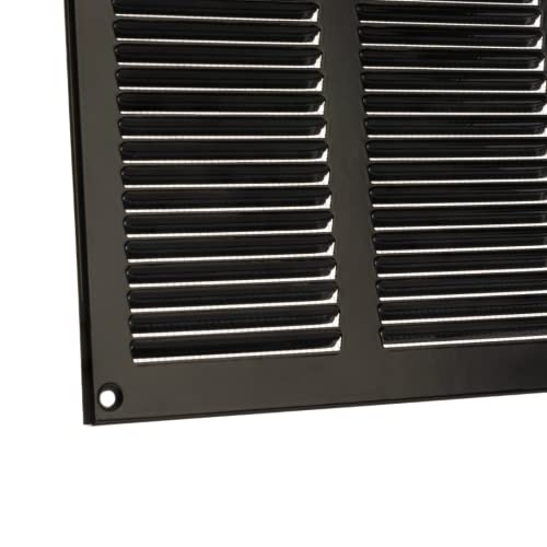 500x400mm (20x16") Black Ventilation Grille Insect Protection Exhaust Air Supply Metal Grille - Image 3