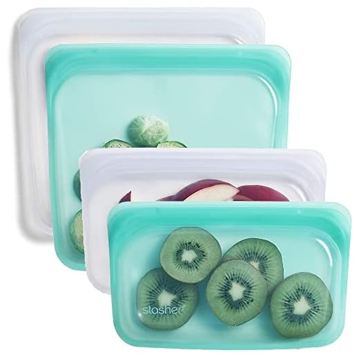 Can i take food on a plane hand luggage netherlands Stasher Silicone Reusable Storage Bags (4-Pack)