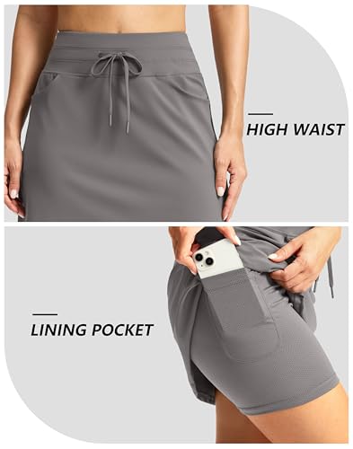 G Gradual Women's 18" Golf Skorts Skirts with 3 Pockets High Waisted Athletic Skorts for Women Stretchy Tennis Skirts3