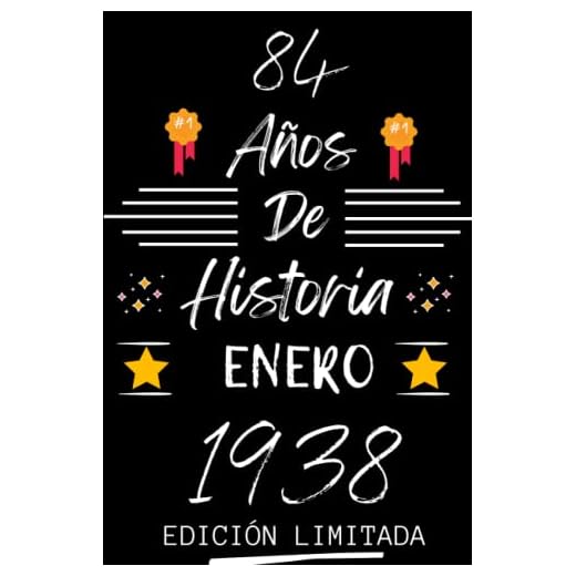 CUADERNO, 84 AÑOS DE HISTORIA ENERO 1938 EDICIÓN LIMITADA: Regalo de 84 cumpleaños para mujeres y hombres, ideas de 84 cumpleaños... un cumpleaños... ... regalo de 84 cumpleaños para él/ella.