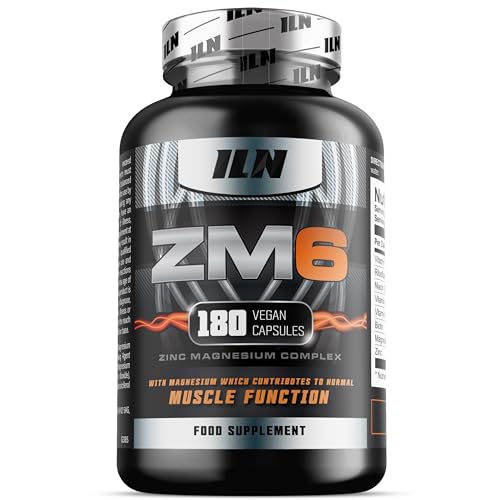 ZM6 High Strength Zinc Magnesium Supplements for Men & Women 180 Capsules