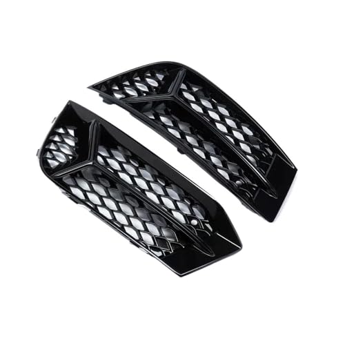 Parrilla delantera de coche para A3 con bisel protector de luces antiniebla