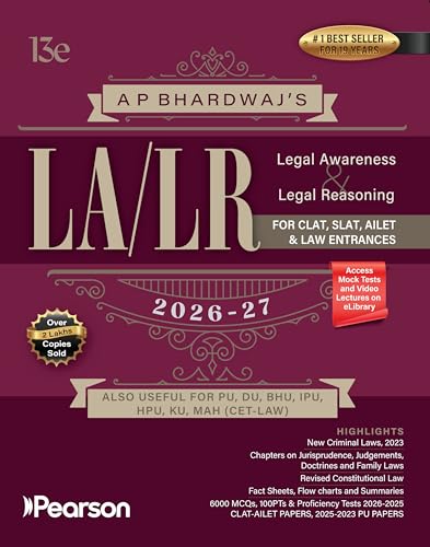 Pearson Legal Awareness & Legal Reasoning (LA/LR) 2026–27 for CLA...