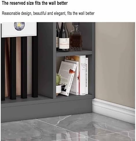 Modern Freestanding Room Divider with Shelves - Stylish Wood Privacy Screen for Living Room, Entrance Hall & Floor to Ceiling Space Separator