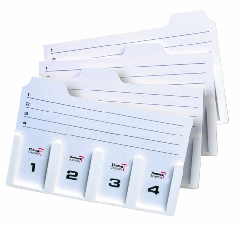 Thomas 1008 Microscope Slide Holder, 3 x 5" Cardboard (Pack of 12)