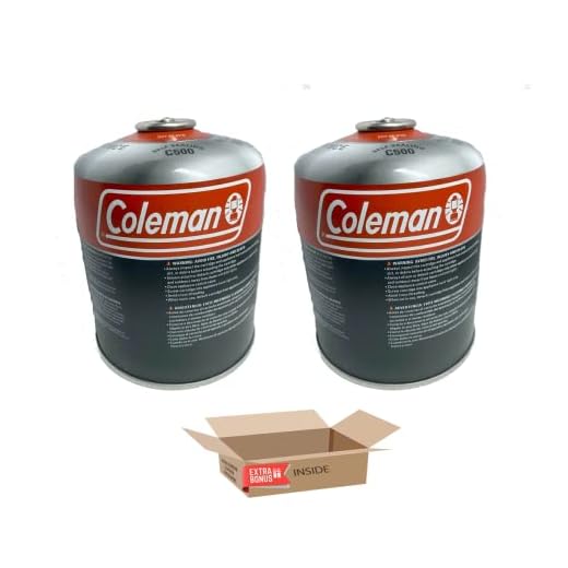 2 Pack Coleman C500 Butane/Propane Mix Fuel 15.5oz / 440G Camping Stove Replacement Fuel with Golden Lion Bonus