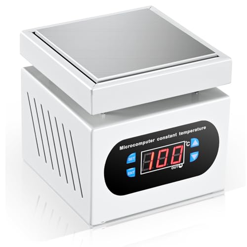 Soiiw 110V 350W Soldering Hot Plate LED Microcomputer Electric Preheat Soldering Station Welder Hot Plate Rework Heater Lab 100X100mm Plate