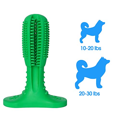 Ranphykx Dog Toothbrush Stick Dental Care Brushing Stick Effective Toothbrush for Dogs Natural Rubber Bite Resistant Toys for Dogs Pets Oral Care - Thumbnail 4