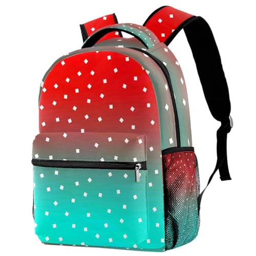 Sac de voyage décontracté vert et rouge pour sorties et weekend