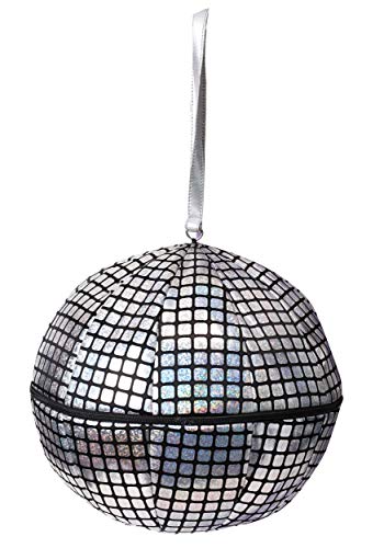 Bayi Co Funky Disco Ball Purse: Sparkle & Shine in Silver | Perfect for 70s Costumes - Get Your Groove On